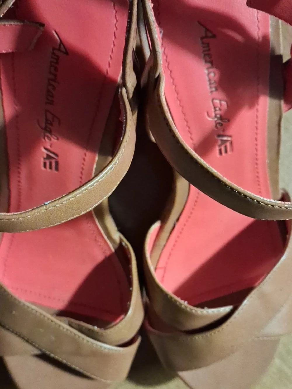 AE American Eagle Wedge Patterned Heels